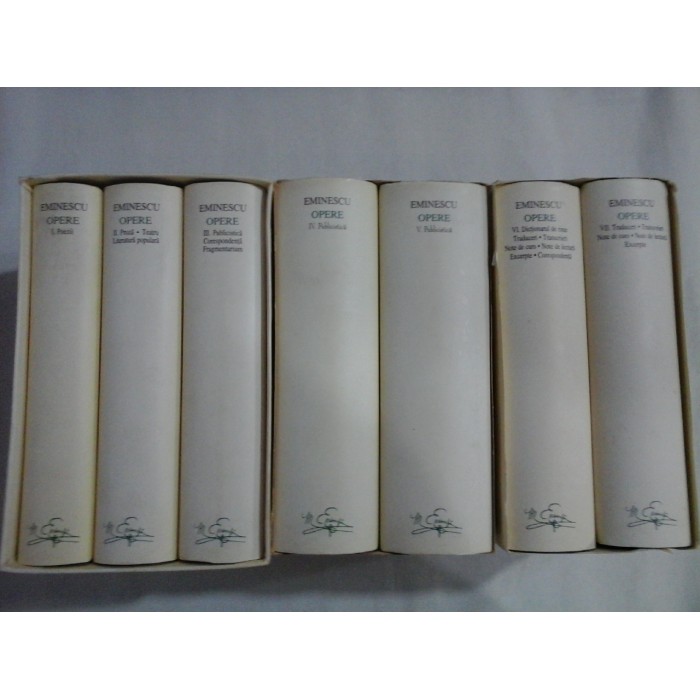 EMINESCU - OPERE - Editia Academiei Romane - 7 volume ( editie completa)